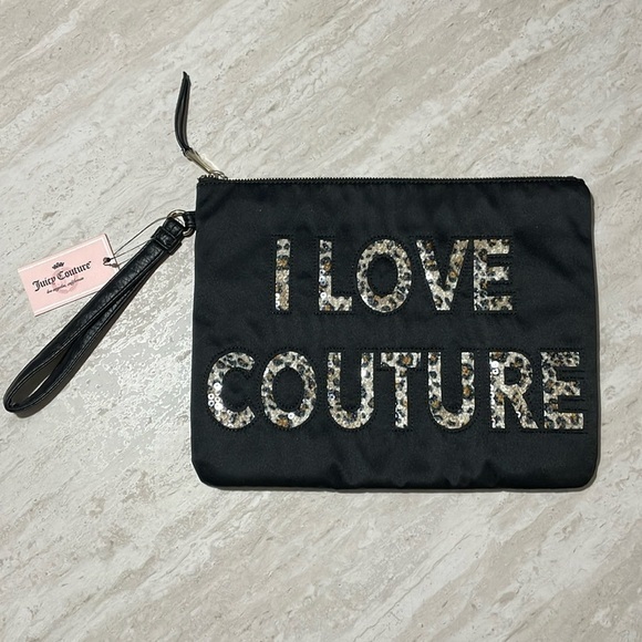 Juicy Couture Handbags - NWT Juicy Couture I LOVE COUTURE Large Wristlet Clutch